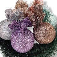 Прикраси на ялинку кулі в сітці 8 см, фото 2