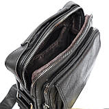 Невелика наплічна сумка-барсетка на плече 20.5x24x6 см Northampton Polo Club чорна, фото 8