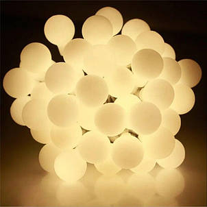 Гірлянда новорічна світлодіодна 10 шт 5 м WARM Bulbs Теплий білий YU227, фото 3