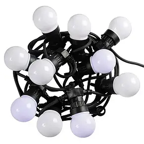 Гірлянда новорічна світлодіодна 10 шт 5 м WARM Bulbs Теплий білий YU227, фото 4