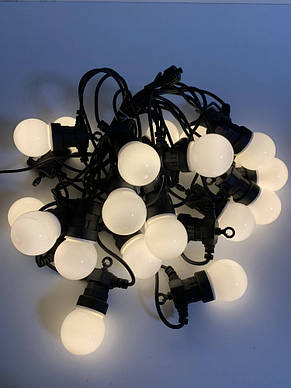 Гірлянда новорічна світлодіодна 10 шт 5 м WARM Bulbs Теплий білий YU227, фото 5