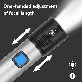 Ліхтарик Police BL- K31 USB CHARGE YU227, фото 1