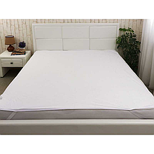 Непромокаючий наматрацник 160х200 на резинці махровий на ліжко, водовідштовхуючий наматрацник двохспальний
