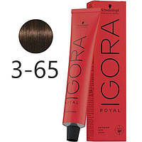 Крем-краска для волос Schwarzkopf Igora Royal 3-65 Темно Коричневый Золотистый 60 мл original