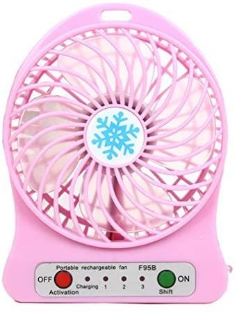 Міні-вентилятор Portable Fan Mini рожевий YU227