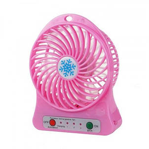 Міні-вентилятор Portable Fan Mini рожевий YU227, фото 2