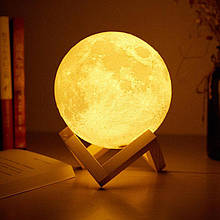 Нічний світильник місяць 3D Moon Light 18 см з пультом ДУ YU227