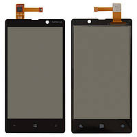 Сенсорний екран для Nokia 820 Lumia, чорний
