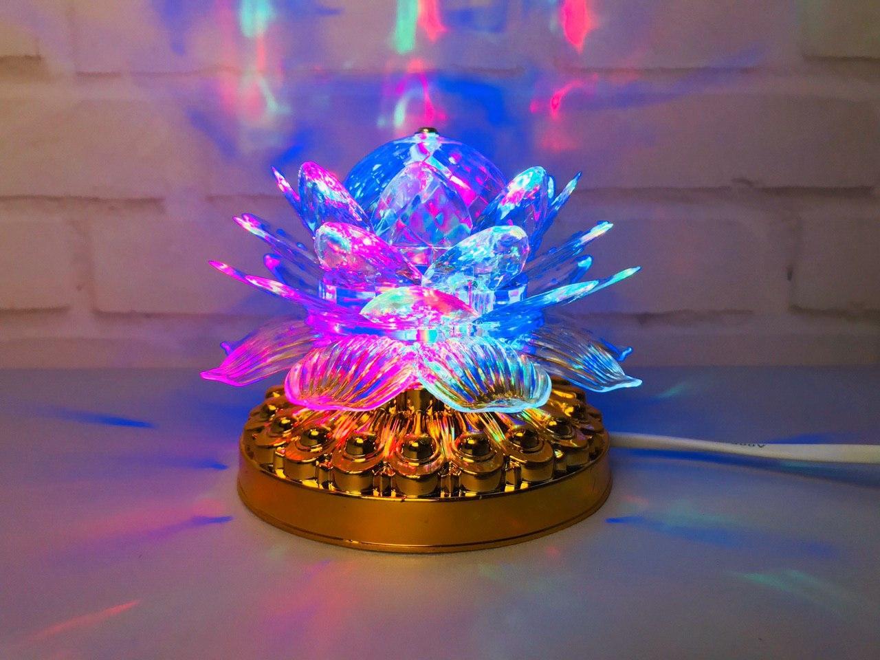 Світлодіодна диско лампа Led full color rotating lamp 0076 YU227