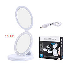 Дзеркало для макіяжу Large Mirror 00057 з LED-підсвічуванням YU227, фото 3