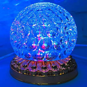 Обертова диско лампа Led full color rotating lamp світлодіодна G-0073 YU227, фото 3