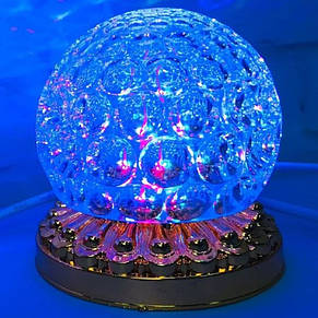 Обертова диско лампа Led full color rotating lamp світлодіодна G-0073 YU227, фото 5