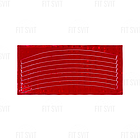 Світловідбивні наклейки для колеса червоного кольору, 8 шт, фото 2