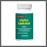 Альфа-липоевая кислота, 500mg, 100 капсул Alpha Lipoic Acid