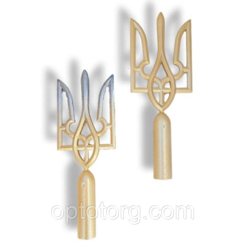 Новорічні прикраси верхівка на ялинку Тризуб, фото 1