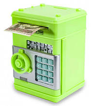 Електронна скарбничка сейф з кодовим замком зелений YU227