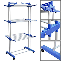 Сушарка для білизни Garment Rack With Складна Wheels  YU227, фото 2