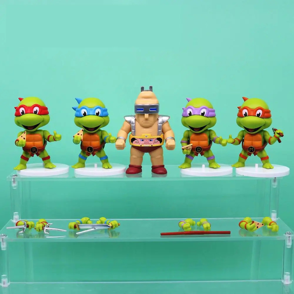 Набор мини-фигурок Черепашки-ниндзя 5в1, 8-10 см - TMNT - фото 2 - id-p2018752211