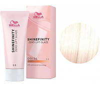 Краска для волос Wella Shinefinity 09/36 очень светлый блондин золотисто-фиолетовый 60 мл original