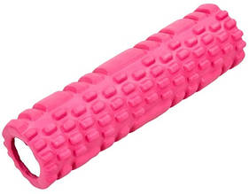 Йога-ролер фітнес-валик Grid Combi Yoga Roller 8х30 см рожевий YU227