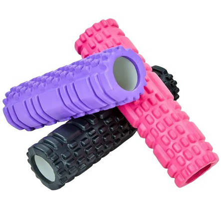 Йога-ролер фітнес-валик Grid Combi Yoga Roller 8х30 см рожевий YU227, фото 2
