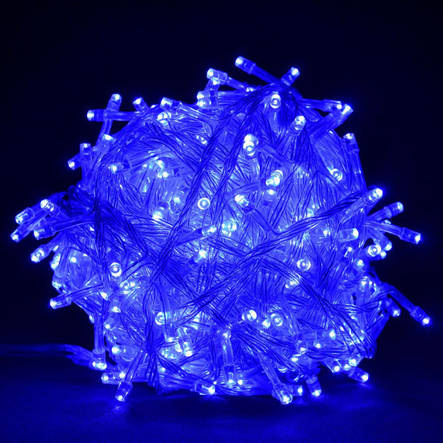 Світлодіодна гірлянда Xmas LED 500 B-1 Синя YU227, фото 3