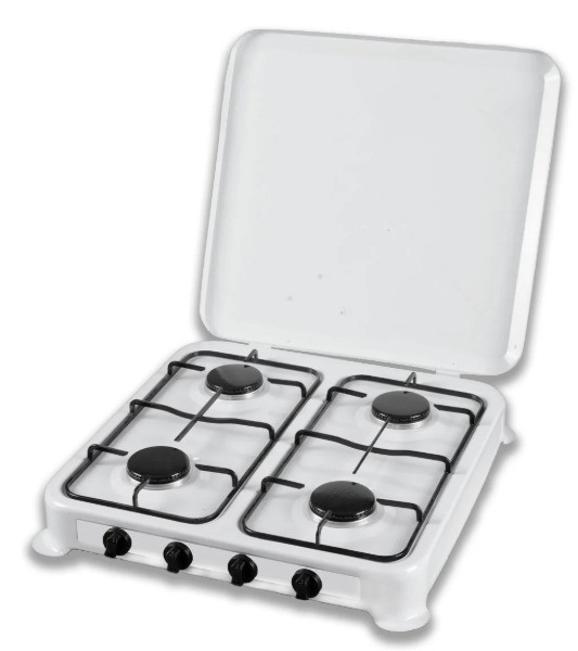 Настільна газова плита на 4 конфорки з кришкою Rainberg RB-004 YU227 - фото 1 - id-p2018661281