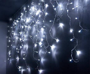 Вулична гірлянда бахрома Xmas W-1 LED 120 3.3 Line Short curtain Біла YU227, фото 3