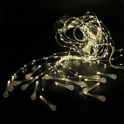 Світлодіодна гірлянда водоспад Xmas 300 LED WW-8 Copper curtain LED ball 3 м х 2 м YU227, фото 1