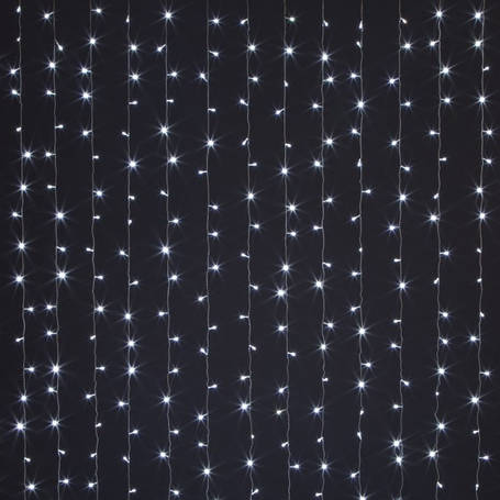 Світлодіодна гірлянда водоспад Xmas 360 LED W-3 3х2 м Біла YU227, фото 1