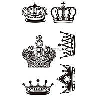 Набор временных тату наклеек в виде короны