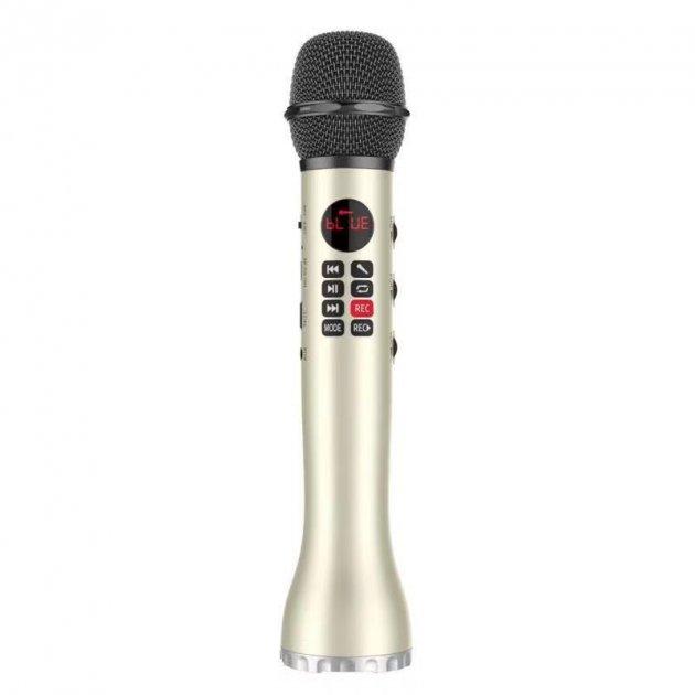 Бездротовий мікрофон караоке MicMagic L-598 Золотий YU227