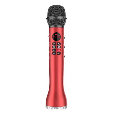 Бездротовий мікрофон караоке MicMagic L-598 Червоний YU227, фото 2