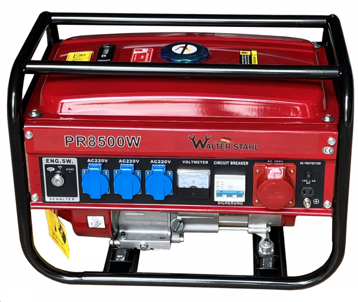 Бензиновий генератор Walter Stahl PR8500WS (GS8500E) 2.5 кВт ручний старт YU227