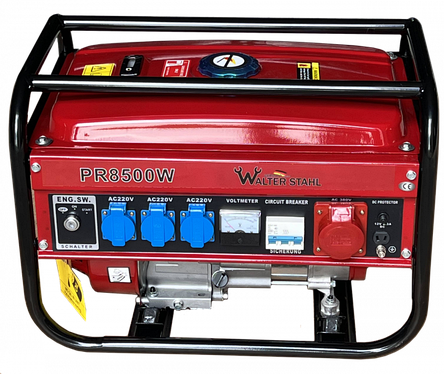 Бензиновий генератор Walter Stahl PR8500WS (GS8500E) 2.5 кВт ручний старт YU227, фото 2