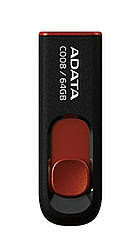 Flash A-DATA USB 2.0 C008 64Gb Black/Red