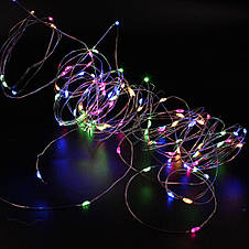 Світлодіодна гірлянда USB + battery box Xmas 100 Led RG/RB color 10 м 220V YU227, фото 3