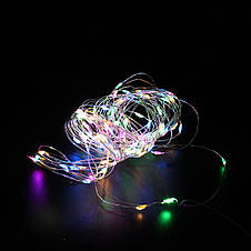 Світлодіодна гірлянда USB + battery box Xmas 100 Led RG/RB color 10 м 220V YU227, фото 4