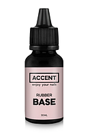 Основа каучуковая под гель-лак для ногтей Accent Rubber Base Coat 30 мл original