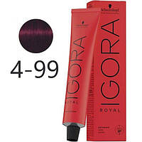Крем-краска для волос Schwarzkopf Igora Royal 4-99 Средне-Коричневый Фиолетовый Экстра 60 мл original
