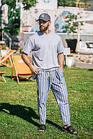 Костюм 2-ка мужской (штаны+футболка) комбинированный 50-52,54-56 "LARA-5" от прямого поставщика