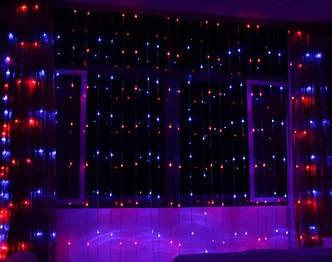Гірлянда водоспад Xmas 480 LED 480-M 3x3 м Мультикольорова YU227, фото 1