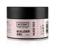 Моделирующий гель для ногтей Accent Builder Gel Nude 003 нюд 30 гр original