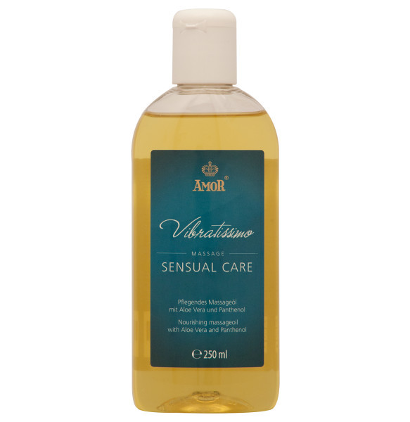 Масажна олія - Vibratissimo Sensual Care з алое віра та пантенолом, 250 мл.