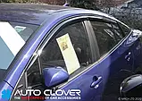 Дефлектори вікон (вітровики) Toyota Prius 2016- (Autoclover D756), фото 5
