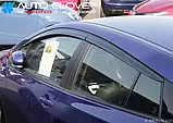 Дефлектори вікон (вітровики) Toyota Prius 2016- (Autoclover D756), фото 6