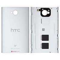 Задняя панель корпуса для HTC One M7 Dual Sim 802w , серебристая
