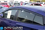 Дефлектори вікон (вітровики) Toyota Prius 2016- (Autoclover D756), фото 7