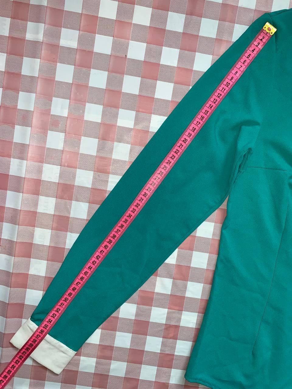 Женская блузка бірюза з украшением впереди размер S "SALE" недорого от прямого поставщика - фото 6 - id-p2018693006