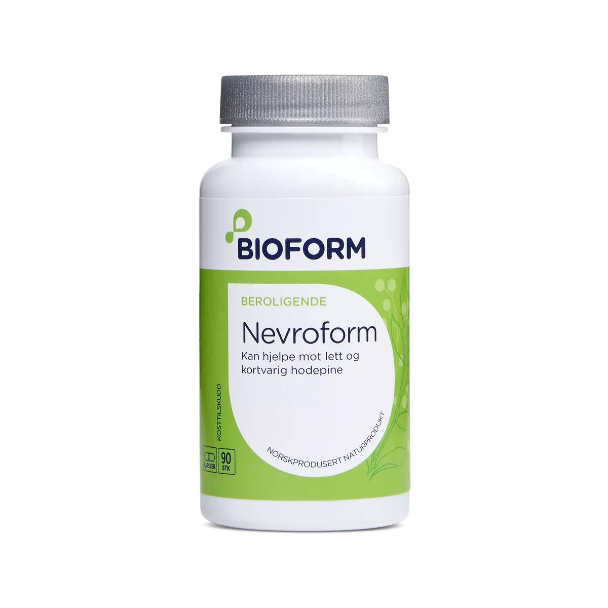 Невроформ Nevroform з Піжмою — Feverfew 720 мг Розмарин 300 мг Меліса 180 мг, BioForm Norway